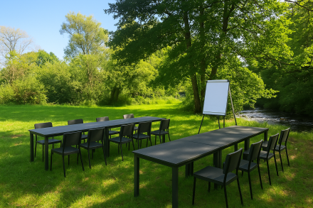 semianire en extérieur domaine les 12 ponts